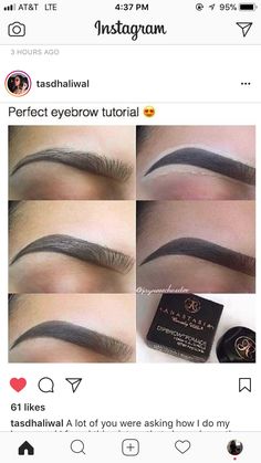 Eyebrows Pencil, Perfect Eyebrows Tutorial, Maquillage On Fleek, Eyebrow Makeup Tutorial, Eyebrow Makeup Tips, Makeup For Black Skin, Brown Skin Makeup, Makeup Help, Face Makeup Tips