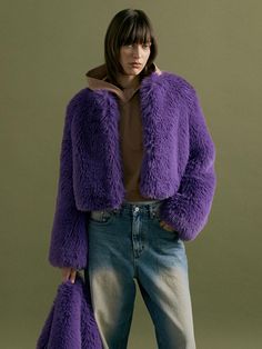 Composition : 100% POLYESTERColor : PurpleCountry of Origin : China Tv Fashion, Fashion Tv, Fur Jacket, Reality Tv, Sunnies, Composition, Jackets & Coats, China, Blazer