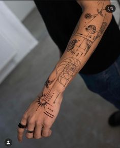 a person with a tattoo on their arm