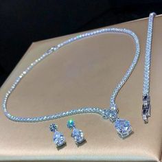 When life gives you special occasions, you have to wear Swarovski! 💎 This set should be part of your collection, and wear it every time you want to look and feel like the special lady that you are! 😍 Make an amazing purchase now! #uniquefashionewelryboutique #finejewelry #jewelry #diamonds #jewelryaddict Unique Fashion Jewelry, Goddess Jewelry, Length Necklace, Stone Inlay, Classy Jewelry, Tennis Necklace, Copper Necklace, Gold Plated Necklace, Necklace And Earrings