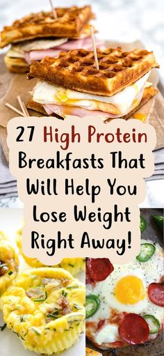 27 High Protein Breakfasts That Will Help You Lose Weight Right Away! High Protein Breakfasts, Protein Breakfasts, Cucumber Diet, Protein Dinner, Healthy Protein Snacks, Resep Diet