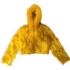 Kashani Ladies Yellow Hooded Fox Fur Coat - Dudes Boutique Womens Suede Boots, Spring Step Shoes, Fox Fur Coat, Green Suede, Fur Fashion, Red Suede, Vibrant Orange, Blue Suede, Fox Fur