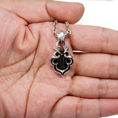 * Please visit our other shop * https://www.etsy.com/shop/AltumJewelry * CONDITION * Brand New & Handmade Finished with Highly Polished * Highest Attention to Details * 100% Handcrafted By Skill Full Silver Smiths * Highest Quality Of Solid Sterling Silver ( NOT PLATED ) * With 925 Stamping * Diopside Star Stone/ Black Star Stone * MEASUREMENT * Length : 38mm ( Approx ) Include Chain Bail * Width : 19mm ( Approx ) * Thickness : 5mm ( Approx ) * Weight : 9gm ( Approx ) * Bail : 4mm x 6mm ( Ap Black Gothic Jewelry For Biker Events, Gothic Silver Jewelry With Star Charm, Gothic Sterling Silver Gemstone Jewelry, Silver Gothic Collectible Jewelry, Gothic Sterling Silver Necklaces, Adjustable Gothic Pendant Necklace, Promise Jewelry, Gothic Pendant, Biker Jewelry