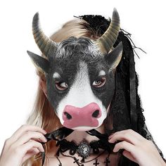 Bullet Points:1. Create Creepy Atmosphere: Dress up with our Halloween Cow Face Cover and create a creepy atmosphere. This unique headgear with a cow resemblance is the perfect addition to your spooky accessories. Be the talk of the party.2. Soft and Comfortable: This Halloween Cow Face Cover is skillfully crafted from breathable and skin-friendly high-quality PU for exceptional comfort. It ensures a long use life while keeping you comfortable and feeling at ease.3. Perfect Fit: Our Halloween Co Spooky Accessories, Creepy Atmosphere, Halloween Cow, Mask For Halloween, Cow Face, Cow Head, Bullet Points, A Cow, Presents For Friends