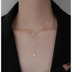 Cute Shiny Star Choker Drop Charm Necklaces Charming – ingodeal Charming Woman, Star Choker, Pretty Jewelry Necklaces, Party Necklace, Charm Necklace Silver, Girly Accessories, Classy Jewelry, Fancy Jewellery, Charm Necklaces