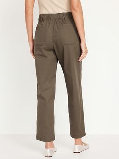 High-Waisted OGC Chino Pants | Old Navy New And Improved, Chino Pants, Jack Black, Back Patch, Chinos Pants, Petite Size, New Product, Old Navy, Elastic Waist