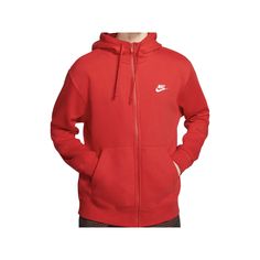 Nike Men’s Full-Zip Hoodie “University Red” (Nike Sportswear Club Fleece) MANUFACTURED SKU - BV2645-657 COLORWAY - University Red/UniversityRed/White 100% Authentic BRAND NEW W/Tags ALL SALES ARE FINAL Nike Web, Simple Street Style, Nike Sportswear Club Fleece, Men's Sportswear, Mens Club, Red Nike, Workout Hoodie, Red Hoodie, Mens Sportswear