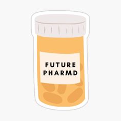 a jar of future pharmd sticker