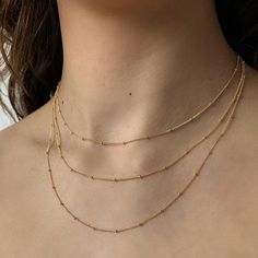 14k gold filled beaded dainty chain. Perfect to layer with any of your favorite necklaces. Dainty 14k Gold Filled Chain Necklace For Everyday, Minimalist 14k Gold Filled Charm Necklace For Layering, Everyday 14k Gold-filled Necklaces With Tiny Beads, Everyday 14k Gold Filled Tiny Beads Necklace, Everyday 14k Gold-filled Necklace With Tiny Beads, Everyday 14k Gold Filled Necklace With Tiny Beads, Delicate Necklaces With Round Beads Chain, Delicate 14k Gold Filled Charm Necklaces For Layering, 14k Gold Filled Delicate Chain Necklace For Layering