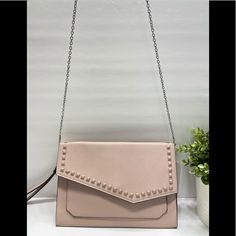 New Steve Madden Studded Clutch Crossbody Bag Purse Blush Pink Dt607710 Brand New With Tag On 100% Authentic Measurement: Approx 11”X7.5”X0.5” Interior: 7 Slip Pockets With Magnetic Closure Exterior: Studded On The Front, ‘Steve Madden’ Logo On The Back Pink Pouch Clutch For Mobile Phone, Pink Mobile Phone Pouch Clutch, Pink Mobile Phone Evening Pouch Bag, Pink Clutch For Mobile Phone, Chic Pink Mobile Phone Bag, Pink Evening Bag For Mobile Phone, Pink Crossbody Clutch For Daily Use, Blush Satchel Shoulder Bag For Evening, Pink Satchel Evening Bag For Shopping