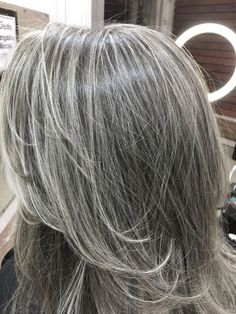 Grey Blending Babylights, Grey Brown Hair, Gorgeous Gray Hair, Grey Hair Inspiration, Natural Hair Short Cuts, Gray Hair Growing Out, Silver Grey Hair, Blending Gray Hair, Gray Hair Highlights