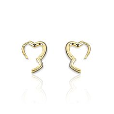 Small Open Heart Hoops Earrings Hoops Earrings Gold, Heart Minimalist, Hoops Silver, Heart Lights, Hoops Gold, Heart Hoop Earrings, Earrings Heart, Earring Collection, Hoops Earrings