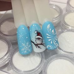 Snow Christmas Nails, Nail Noel, Christmas For Kids, Nail Art Noel, Xmas Nail Art, Unghie Sfumate, Holiday Nail Designs, Nail Art Designs Summer