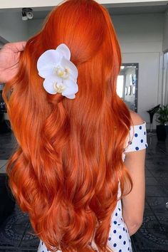 Bright Copper Hair Dark Roots, Bright Ginger Hair, Orange Hair Bright, Bright Copper Hair, Burnt Orange Hair, Red Orange Hair, Fantasy Make-up, Red Hair Inspiration