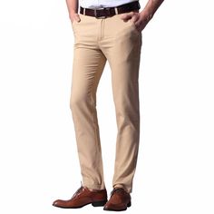 Our Casual Fashion Classic Trousers are a great addition to your wardrobe. Made from high quality broadcloth and cotton, will last you a lifetime. its features includes a classic straight pants style, 2 back button closure welt pockets, zip fly, and belt loops. Perfect Fit Guarantee You only need to provide us with your height weight and collar size and we will do the measurements to give you the pants that fits you the most. Before Tailoring a pants, we will contact you with our measurements and reassure with you. If you are not 100% satisfied with our service, we guarantee a free of charge replacement or contribution towards a local tailoring service to achieve the perfect fit. Casual Office Fashion, Classic Trousers, Mens Fashion Rugged, Men Summer, Summer Pants, Mens Fashion Summer, Mens Fashion Trends, Slim Pants, Mens Pants Casual