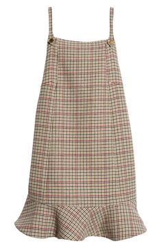 A flirty flounce and a leggy length take a traditionally checked wool-blend dress into the fun zone. 32" length (size 34EU) Slips on over head Square neck Sleeveless Lined 50% recycled wool, 40% recycled polyester, 5% nylon, 5% viscose Hand wash, dry flat Imported This brand has B Corp certification, representing business practices with emphasis on social and environmental performance, accountability and transparency This brand meets Nordstrom Responsible Brands criteria: brand adheres to respon Ganni Dress, Fun Zone, Pleated Gown, Denim Midi Dress, Brocade Dresses, Wardrobe Edit, Jacquard Pattern, Peplum Hem, Mini Dresses Summer