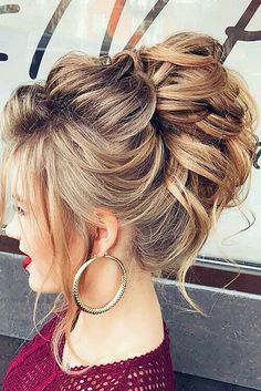 Curly Wedding Hairstyles, Curly Wedding Hair, Messy Updo, Short Wedding Hair, Hair Images