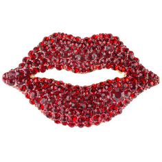 Accent all of your favorite outfits with incredible jewelry! Lips Rhinestone Brooch features a metal construction shaped like lips with glitzy red gems. Pin this brooch on your outfit for an adorable and classy accent piece!       Details:          Length: 1"  Width: 1 11/16"  Metal Color: Gold         Card contains 1 brooch. Hunting Christmas Ornaments, Lips Pin, Sewn Christmas Ornaments, Rhinestone Lips, Valentines Day Jewelry, How To Make Cupcakes, Gift Valentines Day, Print Coupons, Fabric Bolts