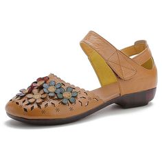 Shipping: Worldwide Express Shipping AvailableDelivery time: 7-15Days Fast ShippingReturns: Fast refund, 100% Money Back Guarantee. Maternity Footwear, Comfortable Leather Sandals, Handmade Leather Sandals, Women Casual Flats, Rough Heels, Elegant Flats, Pregnancy Shoes, Floral Flats, Leather Sandals Handmade