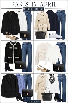 What to Pack for Paris in April | LaVieOnGrand French Style Fashion 2024, Italy In April Outfits, Spring Jackets For Women, Paris Elopement, Long Jackets For Women, Fashion Capsule Wardrobe