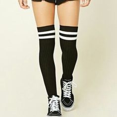 Brand New Fashion Design,100% Brand New,High Quality! Materials: Cotton Thickness: Medium Quantity: 1 Pair One Size: (Fits Xs ~ L) Suitable Height: Fits Almost Everybody Socks Length: 24" (Approx) Type: Over Knees Long Socks For Selection: Black Stripe, Red Stripe White Stripes Black Knee-high Socks For Winter Streetwear, Trendy Black Socks For Winter, Trendy Knee-high Winter Socks For Streetwear, Trendy Winter Knee-high Socks For Streetwear, Casual Black Knee-high Socks, Trendy Black Winter Socks, Black Socks For Fall Streetwear, Trendy Black Cotton Knee-high Socks, Trendy Thigh High Black Socks