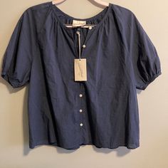 Women’s Navy Blue Short Sleeve Button Down Shirt Brand: Universal Thread Size: Xs Retails For $20 100% Cotton Ptp 22” Length 11.5” Solid Navy Blue Button Down Style Very Simple Top That Can Be Paired With Your Favorite Bottoms Brand New With Tags And Excellent Condition Free From Any Stains, Rips, Holes Or Tears If You Love This Item But Not The Price, I Always Welcome Any Reasonable Offers! Mustard Yellow Blouse, Wide Sleeve Top, Red And Black Flannel, Button Up Shirt Womens, Awesome Blouse, Simple Top, White Button Down Shirt, Navy Blue Shorts, Chambray Top