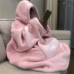 Hooded Robe, Blanket Sweater, Hoodie Oversize, Hoodie Blanket, Cute Pajamas, Wearable Blanket, Hooded Blanket, Warm Blankets, Sleeves (women)