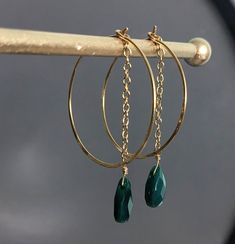 Green Teardrop Hoop Earrings For Everyday, Green Teardrop Hoop Earrings For May Birthstone, Everyday Green Teardrop Hoop Earrings, Green Wire Wrapped Dangle Hoop Earrings, Green Wire-wrapped Dangle Hoop Earrings, Green Teardrop Hoop Earrings For Jewelry Making, Dainty Green Hoop Earrings, Dainty Green Round Hoop Earrings, Modern Green Dangle Jewelry