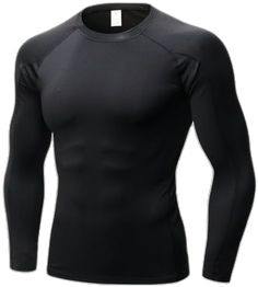 Fitted Black Shirt For Gym, Breathable Long Sleeve Solid T-shirt, Fitted Long Sleeve Breathable T-shirt, Breathable Fitted Long Sleeve T-shirt, Long Sleeve Solid T-shirt With Breathable Fabric, Black Long Sleeve Sports Shirt, Compression Shirts, Athletic Workout, Athlete Workout