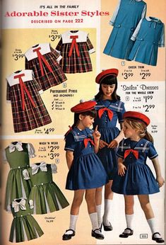 Navy Outfits, Kids Dress Clothes, Vintage Girls Clothes, Vintage Kids