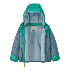 Baby Synthetic Puffer Hoody Puffer Hoodie, Patagonia Baby, Baby Patagonia, Toddler Hoodie, All Kids, Outdoor Wear, Our Planet, Recycled Fabric, Our Kids