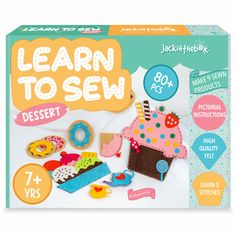 the learn to sew kit is in its box