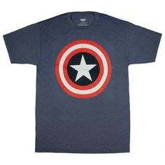 This Marvel Men's Avengers Captain America Shield Big and Tall T-Shirt is the perfect way to show your love for the iconic superhero. Made from a comfortable cotton/poly blend heather fabric, this short-sleeved shirt features a tagless design for added comfort. The 80's inspired Captain America shield on the front will catch everyone's attention. The shirt is easy to care for, making it a great addition to any fan's wardrobe. Whether you're out and about or lounging at home, this shirt is perfec Avengers Captain America, Marvel Clothes, Captain America Shield, Disney Men, Man Thing Marvel, T Shirt Costumes, The 80's, Big Men, Mens Costumes