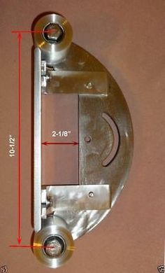 an image of a door handle with measurements