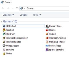 an image of a computer screen with many different games on the webpage and options to choose