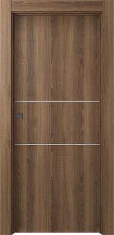 an open wooden door with glass panels on the front and side panel, in dark wood