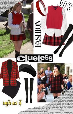 90s Clueless Fashion, Clueless Outfits Inspiration, Cher Clueless Costume, Cher Horowitz Outfit, Cher Clueless Outfit, 90s Clueless, Clueless Costume