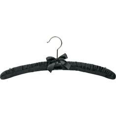 a black tie hanger with a bow on it