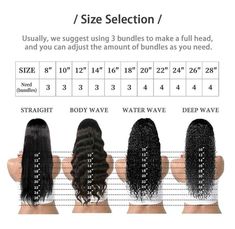 Material: 100% human hair Hair Grade: 9A Texture: Body Wave, Deep Wave, Straight, Water Wave Color: Natural black Length: 18-28 inches Feature: Shedding free, no tanglingUnit Weight: 100g(+/-5g) each bundle Hair Life: Over 12 months (depending on use and care) Delivery: USPS priority mail 10 Inch Sew In Weave, Weave Length Chart, 16 Inch Sew In Weave, Boho Braid Ponytail, Body Wave Sew In, Leave Out Quick Weave, Sew In Leave Out, Water Wave Weave, Deep Wave Sew In