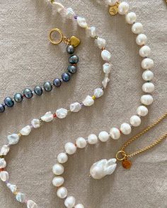 Hello, beautiful timeless pearls🩵 #pearlymearly #pearlymearlyjwl Diy Jewelry Rings, June 21, Hello Beautiful, Necklace Handmade, Handmade Necklaces, Summer Collection, Handcrafted Jewelry