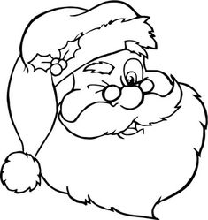 santa claus coloring pages for kids