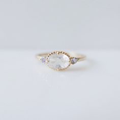 Somewhere Over The Rainbow, Rainbow Moonstone Ring, Sparkle And Shine, Over The Rainbow, Moonstone Ring, Dream Jewelry, How To Make Notes, Dainty Jewelry, Gold Band