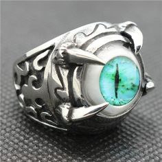 Dragon Ring Aesthetic, Dragon Rings For Men, Luxury Men's Sterling Silver Turquoise Ring, Luxury Turquoise Sterling Silver Men's Ring, Skull Rings For Men Jewelry1000.com, Punk Rock, Turquoise Ring, Turquoise Bracelet, Ring Designs