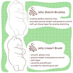 Free Jelly Style Brushes for Procreate - LIBRIUM Procreate Brushes Free Lineart, Illustrations Procreate, Shading Brush