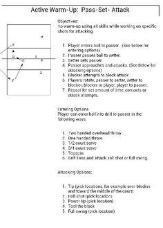 the instructions for how to use active warm up pass - set attack in this game