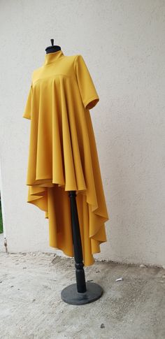 Extravagant maxi dress... Yellow Flowy Long Maxi Dress, Flowy Yellow Long Maxi Dress, Yellow Short Sleeve Maxi Dress For Party, Yellow A-line Maxi Dress For The Beach, Yellow A-line Maxi Dress For Beach, Yellow A-line Beach Maxi Dress, Yellow Flowy Long Dress, Flowy Long Yellow Dresses, Yellow Long Maxi Dress For Summer