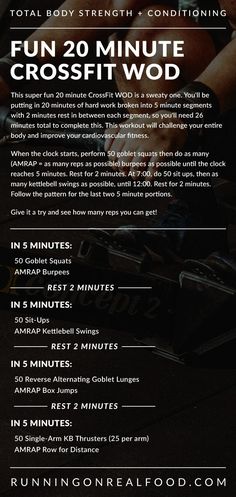 the crossfit wod flyer is shown with instructions for how to use it