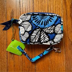 Vera Bradley Tech Case/Wallet. Pattern: Blue Bayou Vera Bradley Disney, Paisley Quilt, Donald And Daisy Duck, Blue Bayou, Purple Cards, Tech Cases, Quilted Wallet, Vera Bradley Wallet, Card Case Wallet