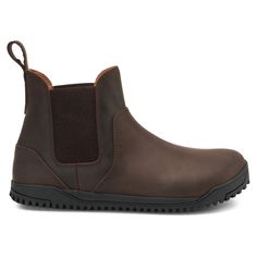 A rugged take on a timeless style  the men's Xero Shoes Ridgeway Chelsea boots provide a natural  free-moving fit with wide toe boxes and ample flexibility. Xero Shoes, Chelsea Boots Mens, Mens Boots Casual, Dark Brown Color, Rei Co-op, Casual Boots, Work Boots, Timeless Style, Brown Color