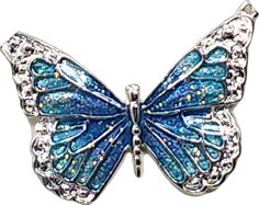 Sparkle Butterfly, Necklace Butterfly, Blue Sparkle, Blue Sparkles, Butterfly Charm, Butterfly Necklace, Butterfly Pendant, Blue Butterfly, Pendant Necklaces